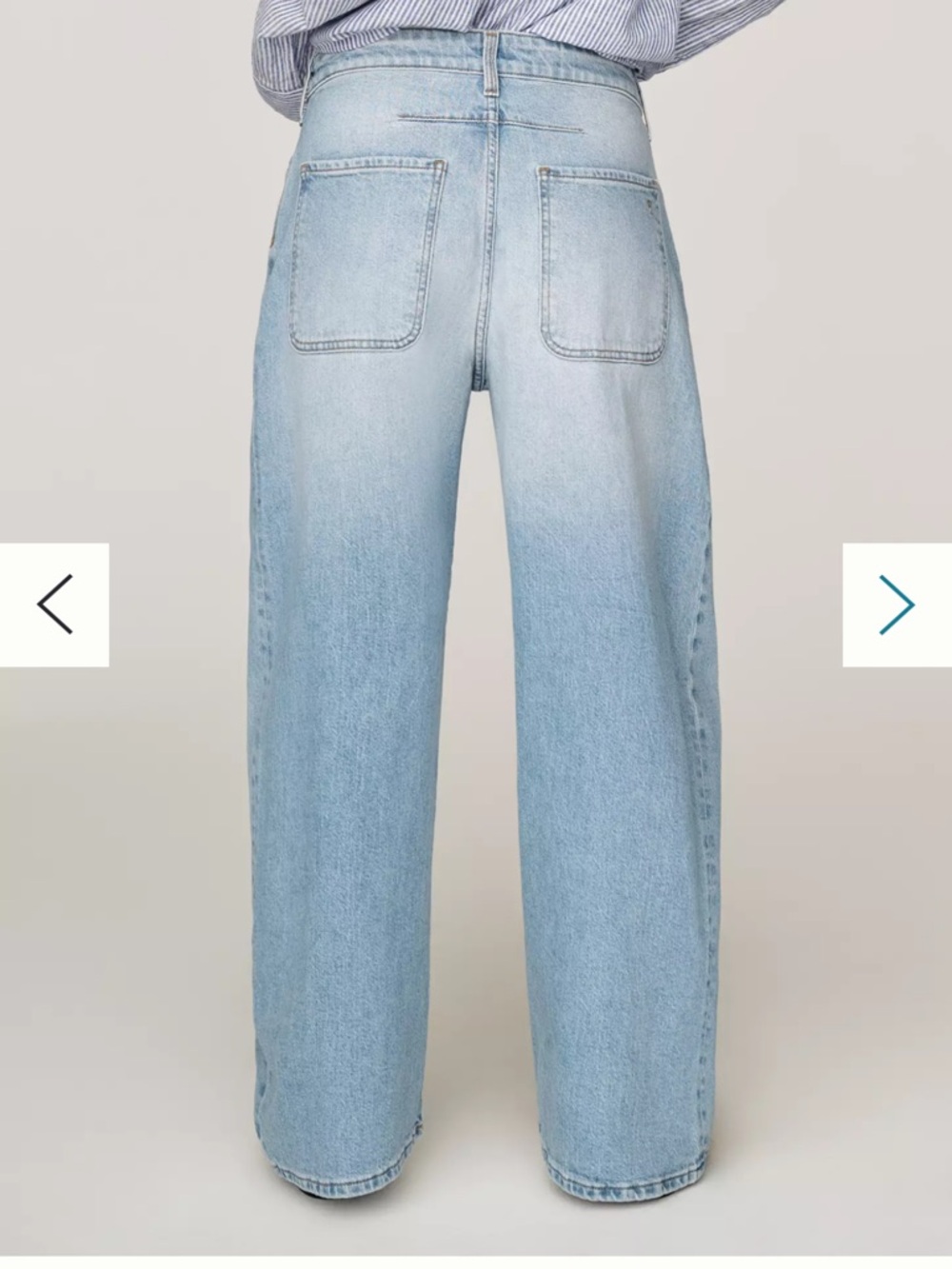 Pilcro Kayden Carpenter Light Blue Barrel Jeans - 27 - Picture 2 of 7
